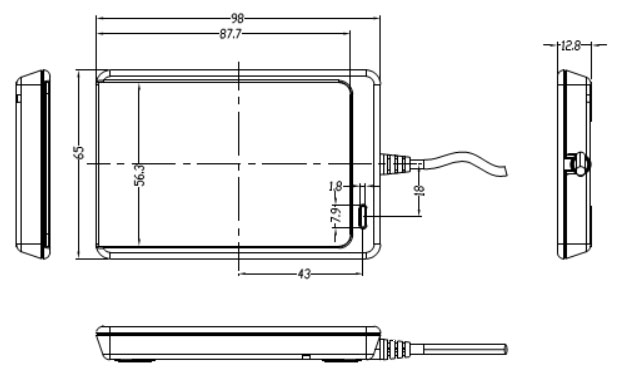 габаритные размеры acr 1252u