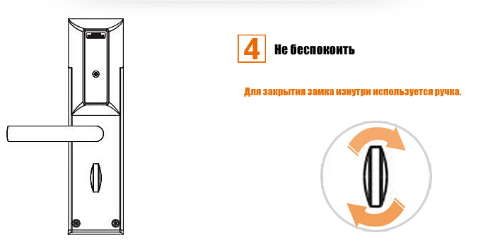 не беспокоить электронный замок